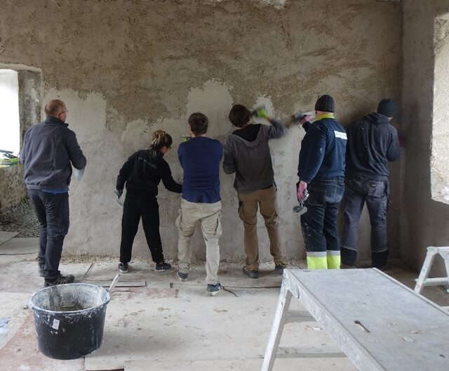 Lime plaster application training