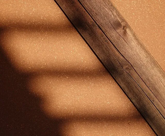 Clay plaster timber frame wall