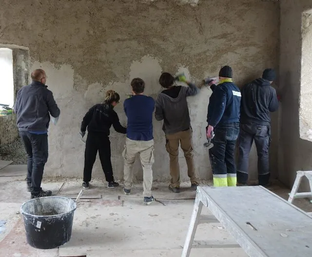 Lime plaster application training